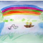 swans-under-the-rainbow